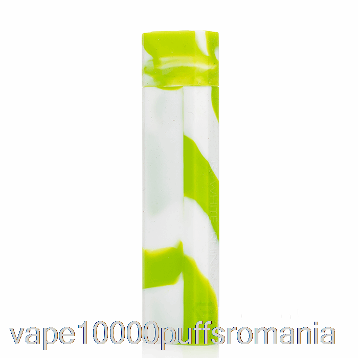 Vape Romania Alb Rinocer Silicon Dab Out [quartz] Verde Alb (strălucire UV)